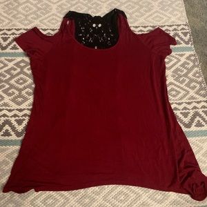 Hot topic cold shoulder top